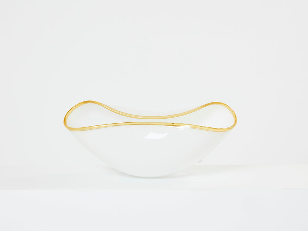 Pair of Vistosi Orsera Italian murano glass table lamps 1970s
