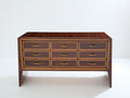 Paolo Buffa rosewood sycamore and brass chest of drawers 1940s