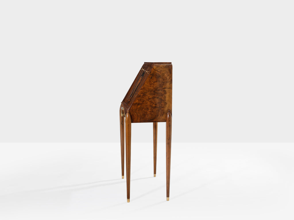 Paul Iribe attr. amboyna burl cabinet secretary desk circa 1920