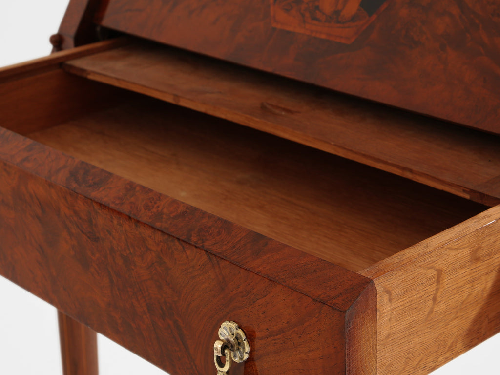 Paul Iribe attr. amboyna burl cabinet secretary desk circa 1920
