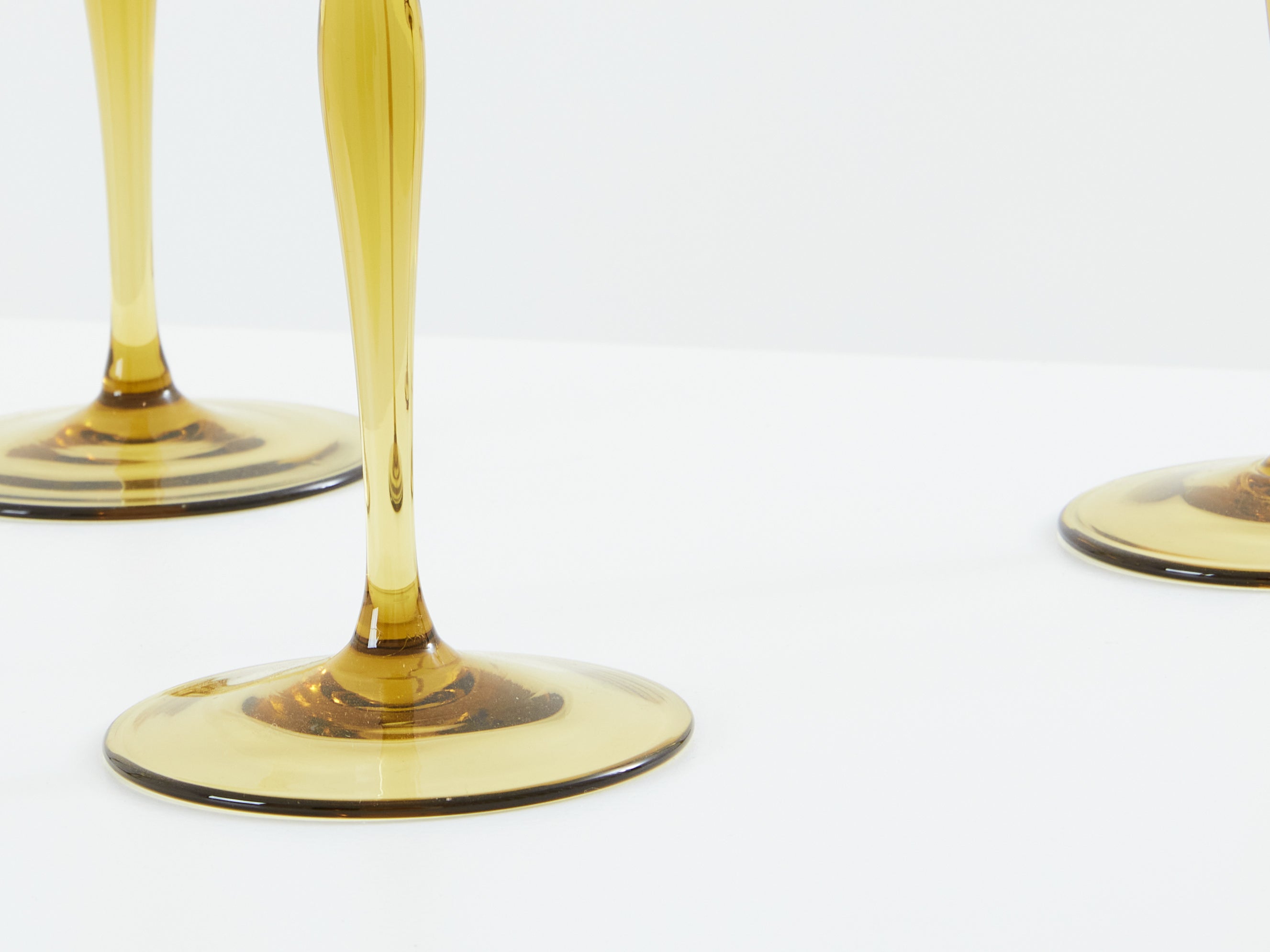 Peter Behrens set of six Art Nouveau champagne glasses 1898