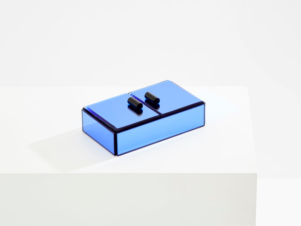 Pietro Chiesa for Fontana Arte blue mirror jewellery box 1940