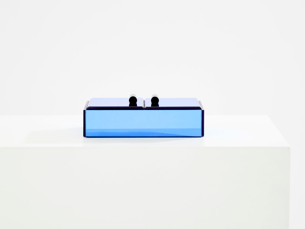 Pietro Chiesa for Fontana Arte blue mirror jewellery box 1940