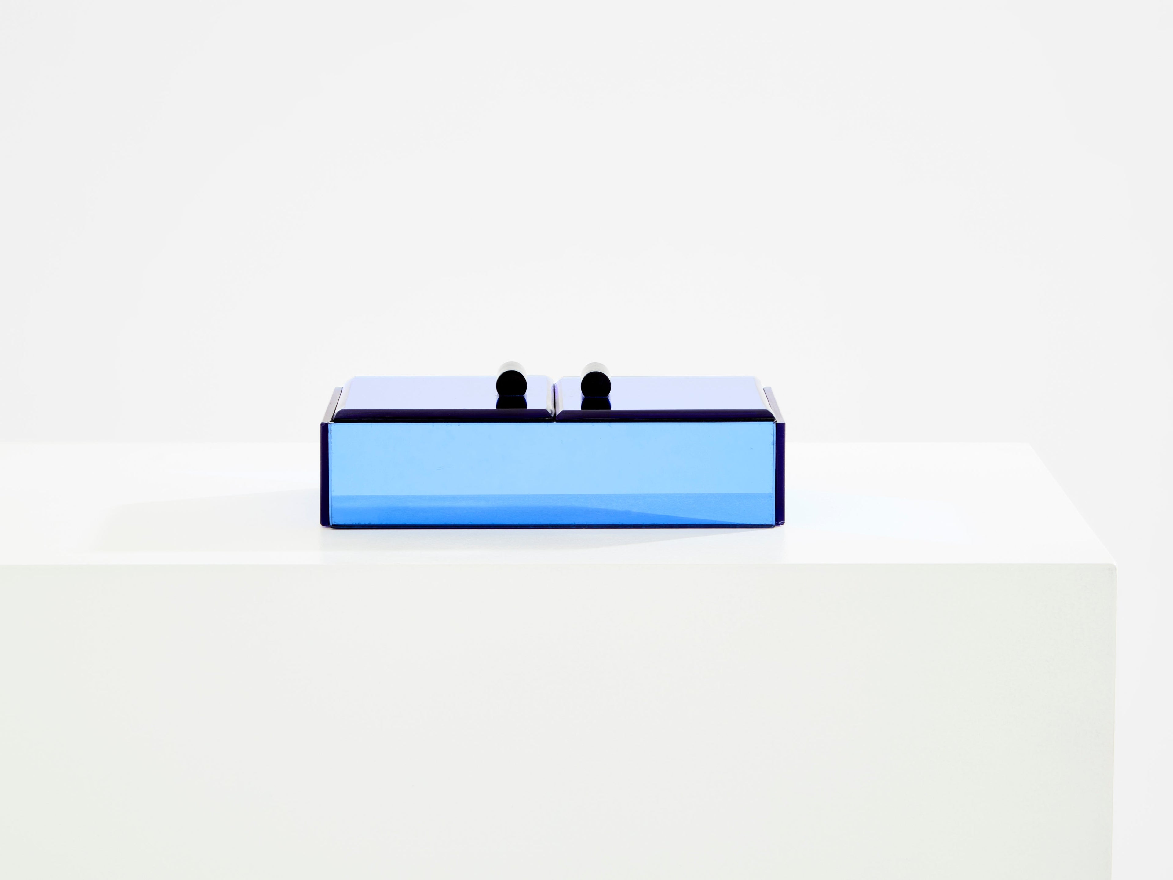 Pietro Chiesa for Fontana Arte blue mirror jewellery box 1940