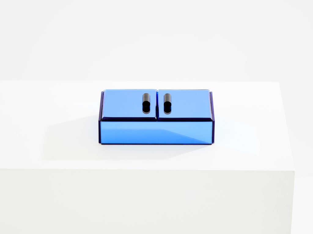Pietro Chiesa for Fontana Arte blue mirror jewellery box 1940
