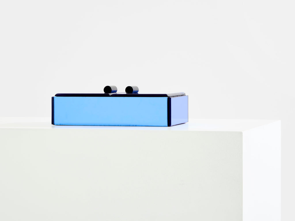 Pietro Chiesa for Fontana Arte blue mirror jewellery box 1940