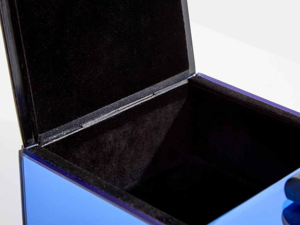 Pietro Chiesa for Fontana Arte blue mirror jewellery box 1940