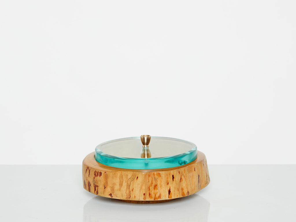 Pietro Chiesa for Fontana Arte satinwood glass box 1940