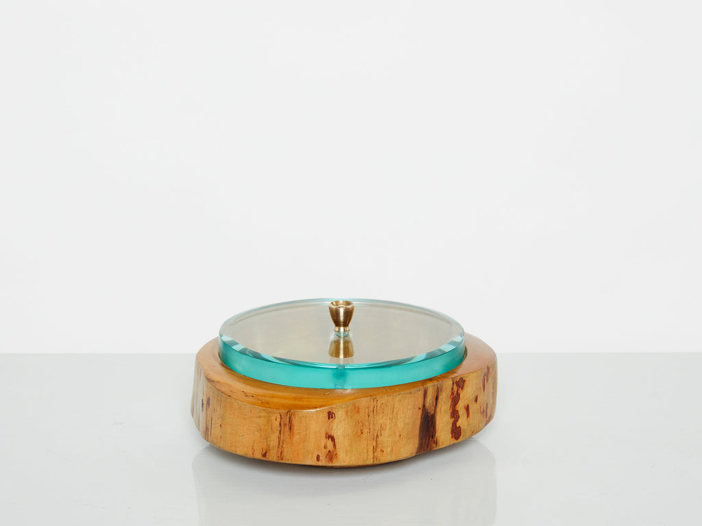 Pietro Chiesa for Fontana Arte satinwood glass box 1940