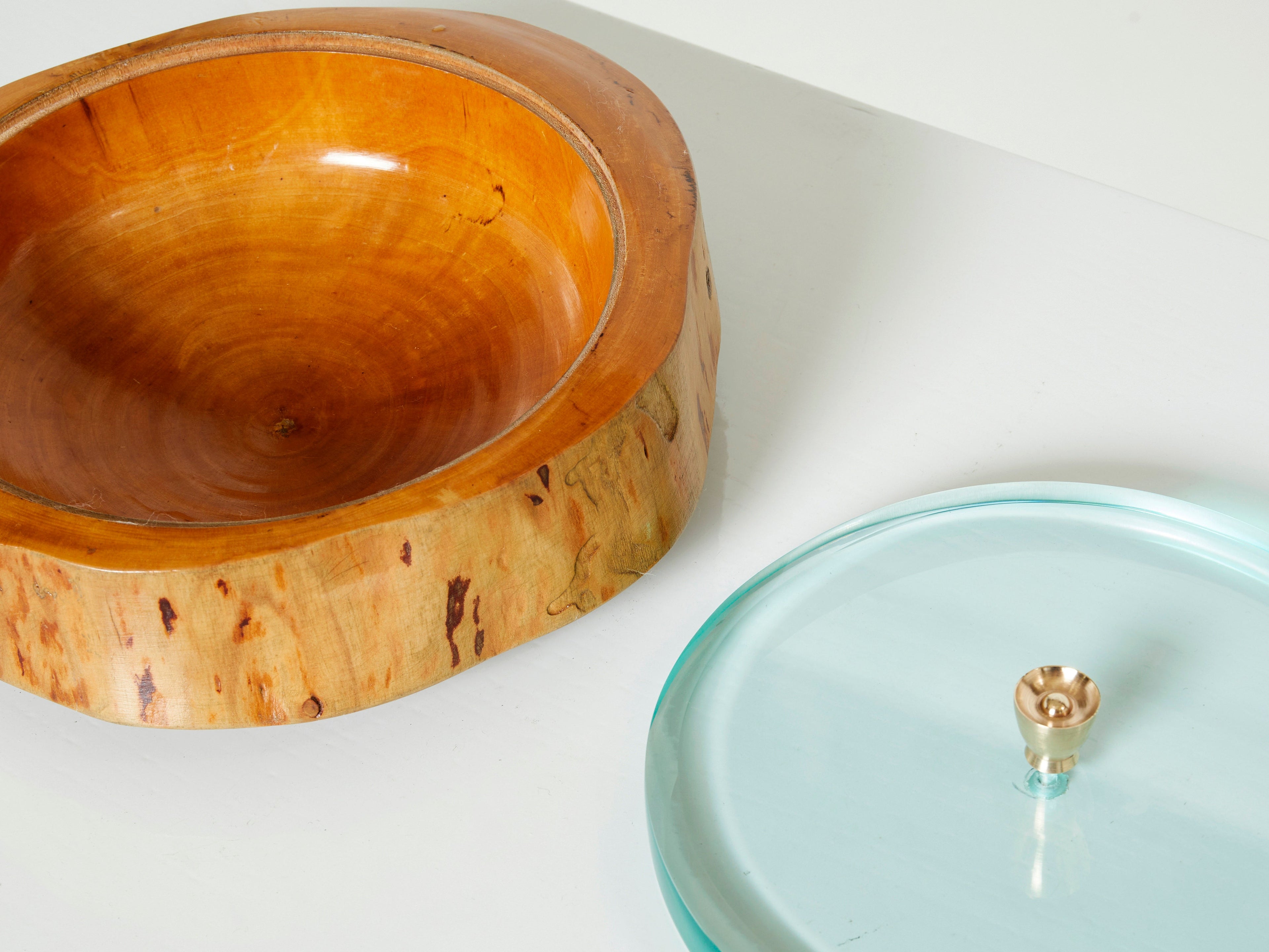 Pietro Chiesa for Fontana Arte satinwood glass box 1940