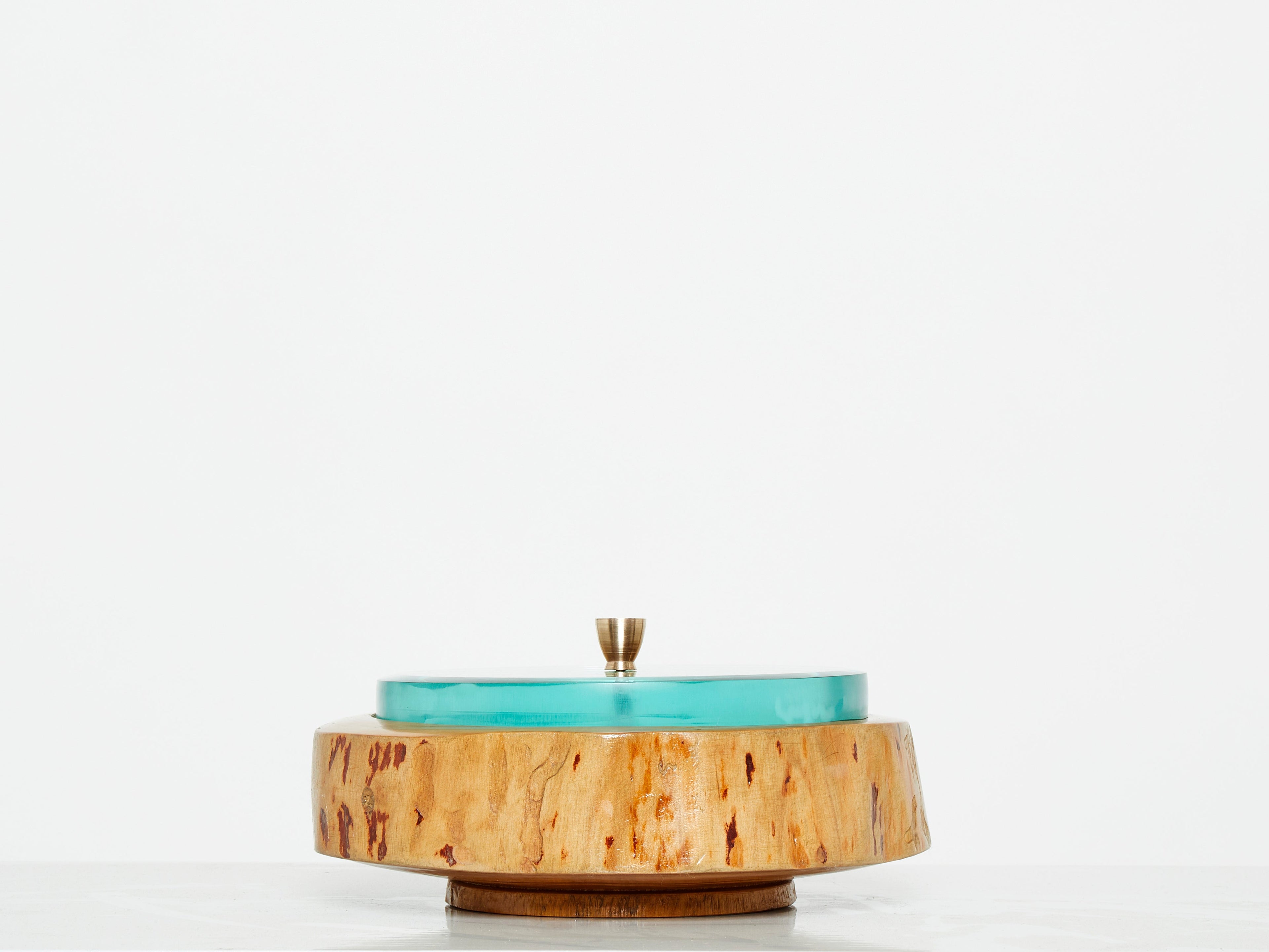 Pietro Chiesa for Fontana Arte satinwood glass box 1940