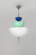 Rare 1980s Memphis Style Murano Glass Chandelier / Pendant Lamp