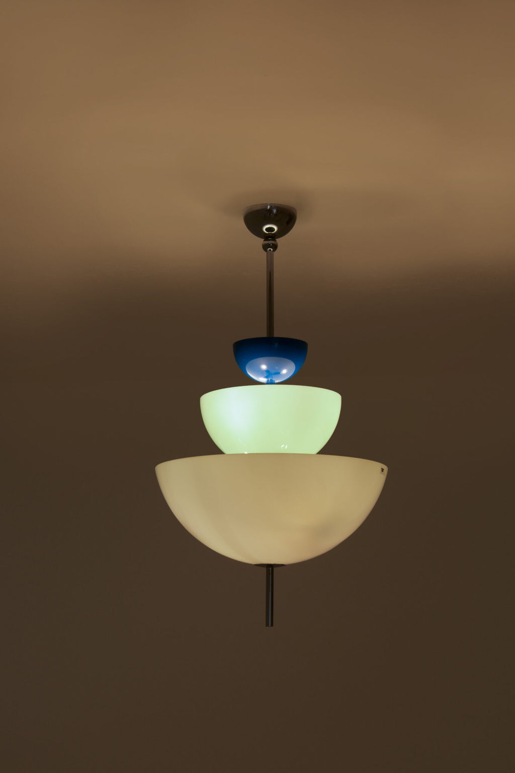 Rare 1980s Memphis Style Murano Glass Chandelier / Pendant Lamp