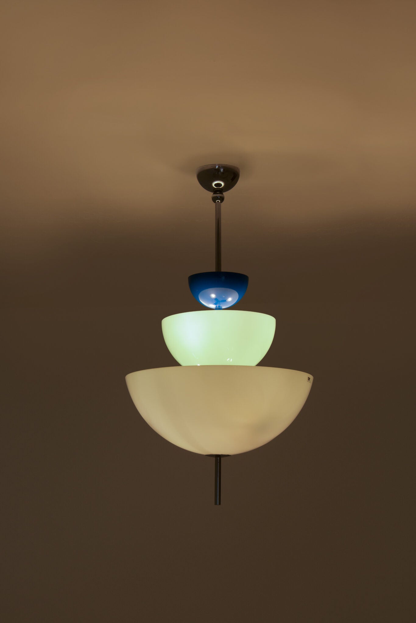 Rare 1980s Memphis Style Murano Glass Chandelier / Pendant Lamp