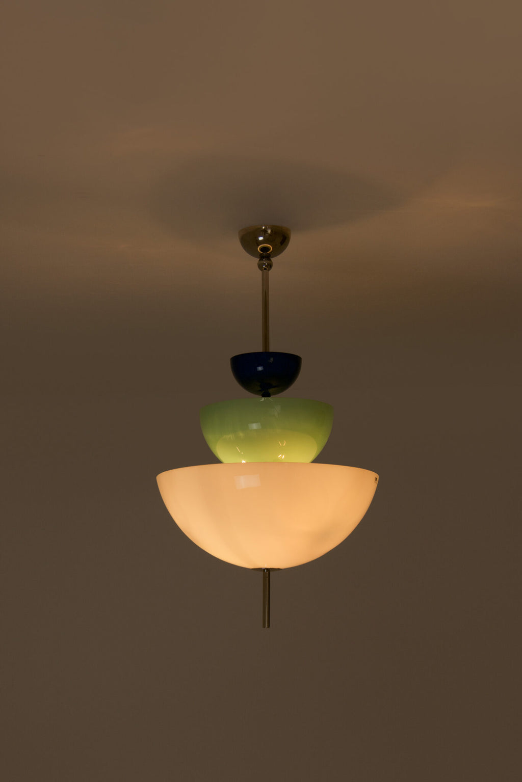 Rare 1980s Memphis Style Murano Glass Chandelier / Pendant Lamp