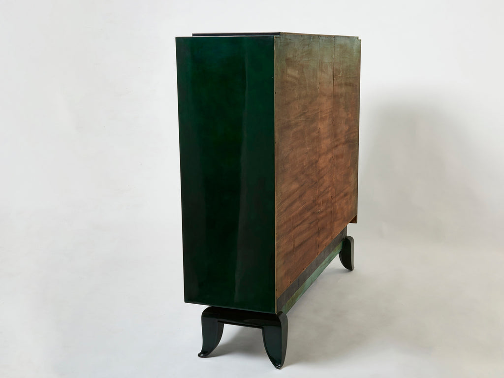 René Drouet and Pierre Adrien Ekman Art deco lacquered cabinet 1938