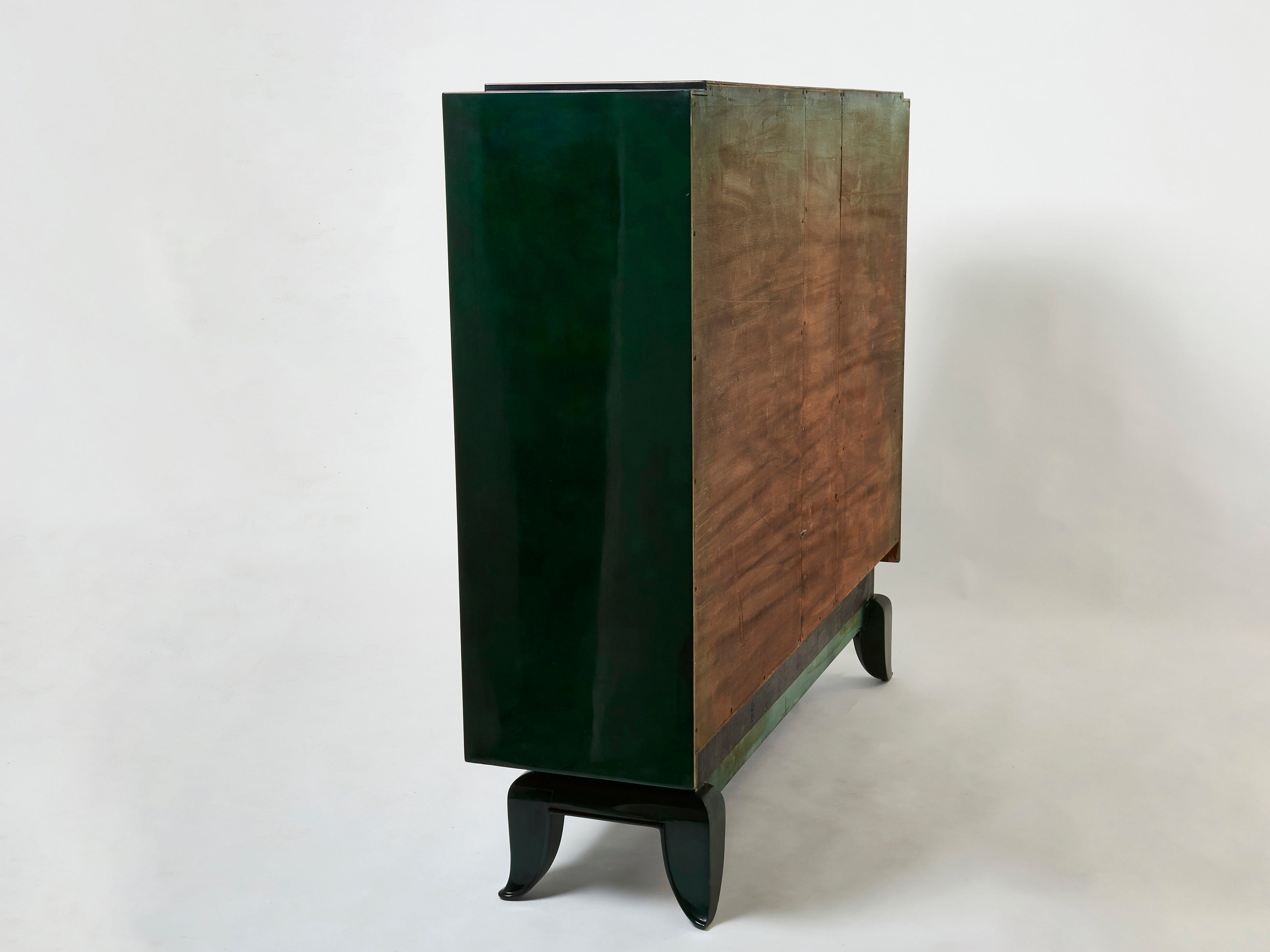 René Drouet and Pierre Adrien Ekman Art deco lacquered cabinet 1938
