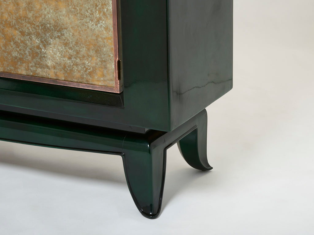 René Drouet and Pierre Adrien Ekman Art deco lacquered cabinet 1938
