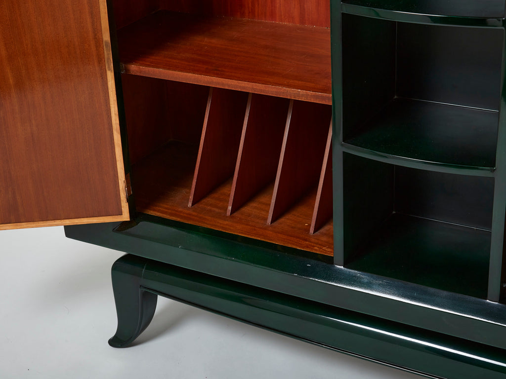 René Drouet and Pierre Adrien Ekman Art deco lacquered cabinet 1938