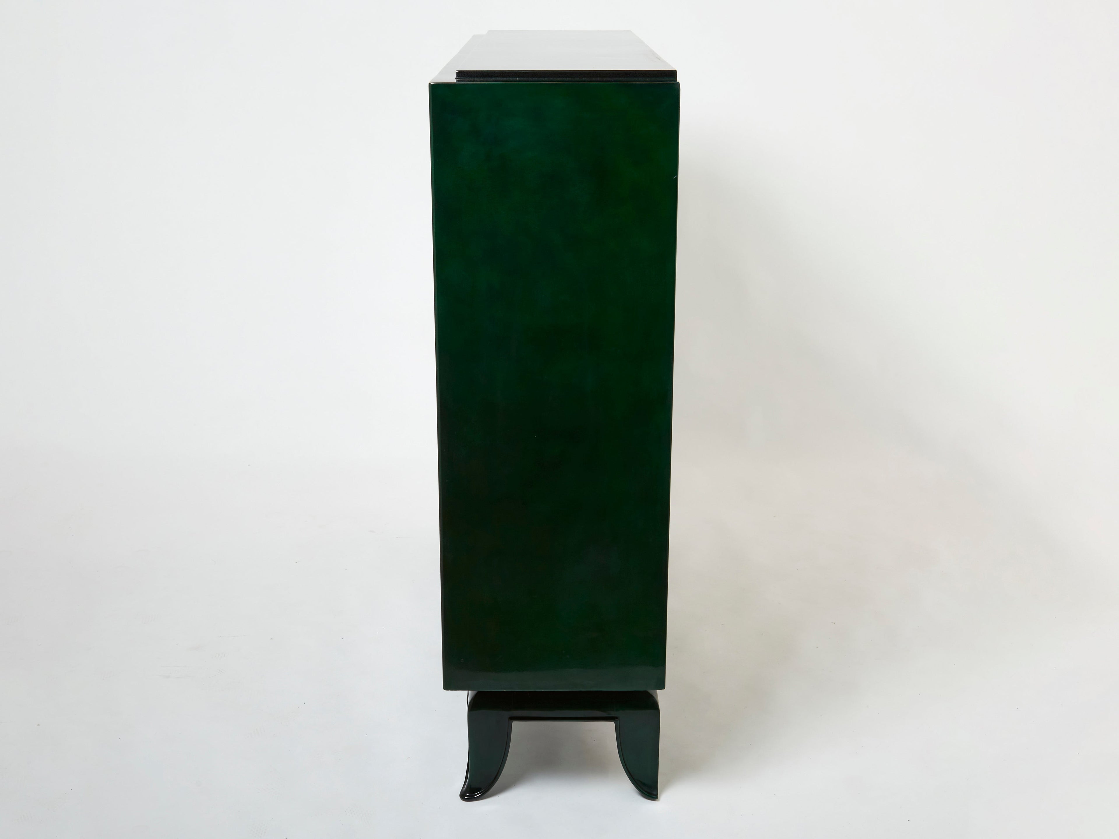 René Drouet and Pierre Adrien Ekman Art deco lacquered cabinet 1938