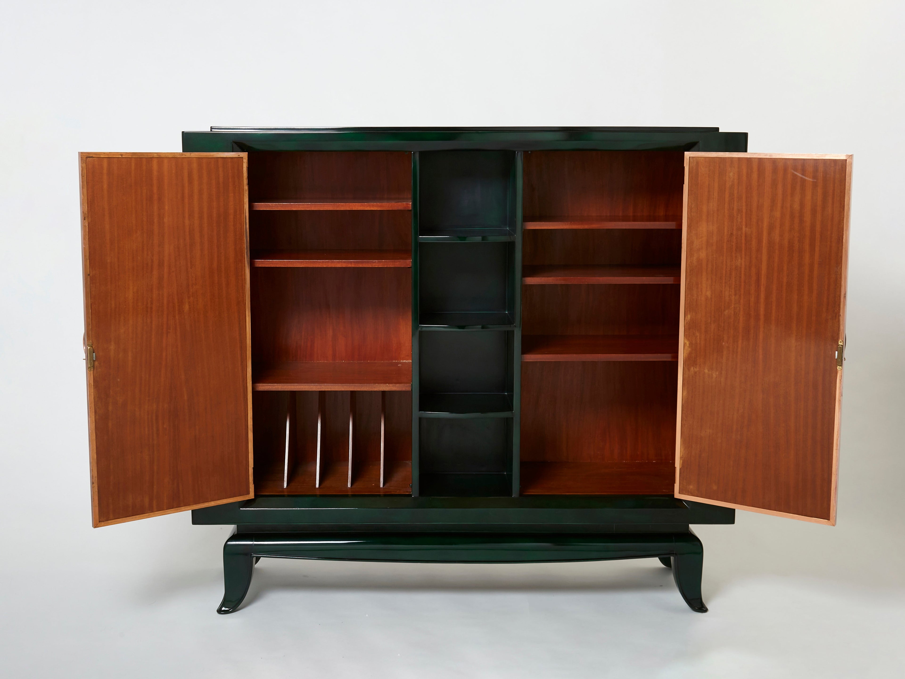 René Drouet and Pierre Adrien Ekman Art deco lacquered cabinet 1938