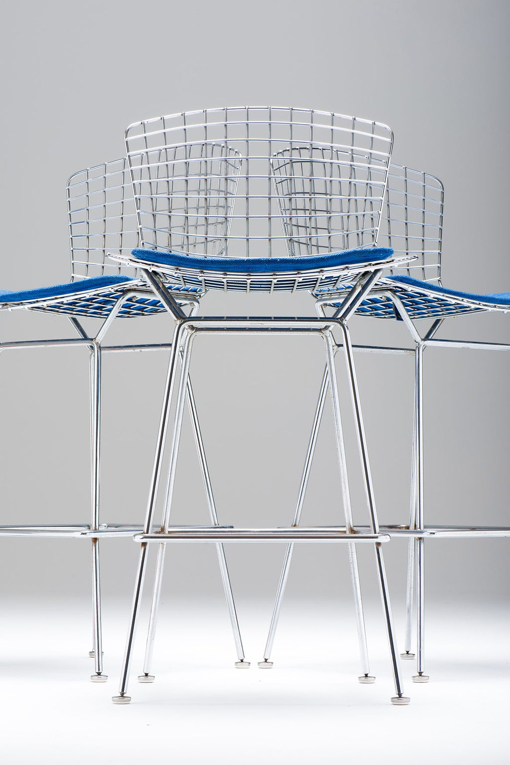 Harry Bertoia SET OF 3 BAR STOOLS – KNOLL INT.