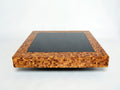 Rare Italian Sandro Petti olive wood marquetry coffee table 1970s