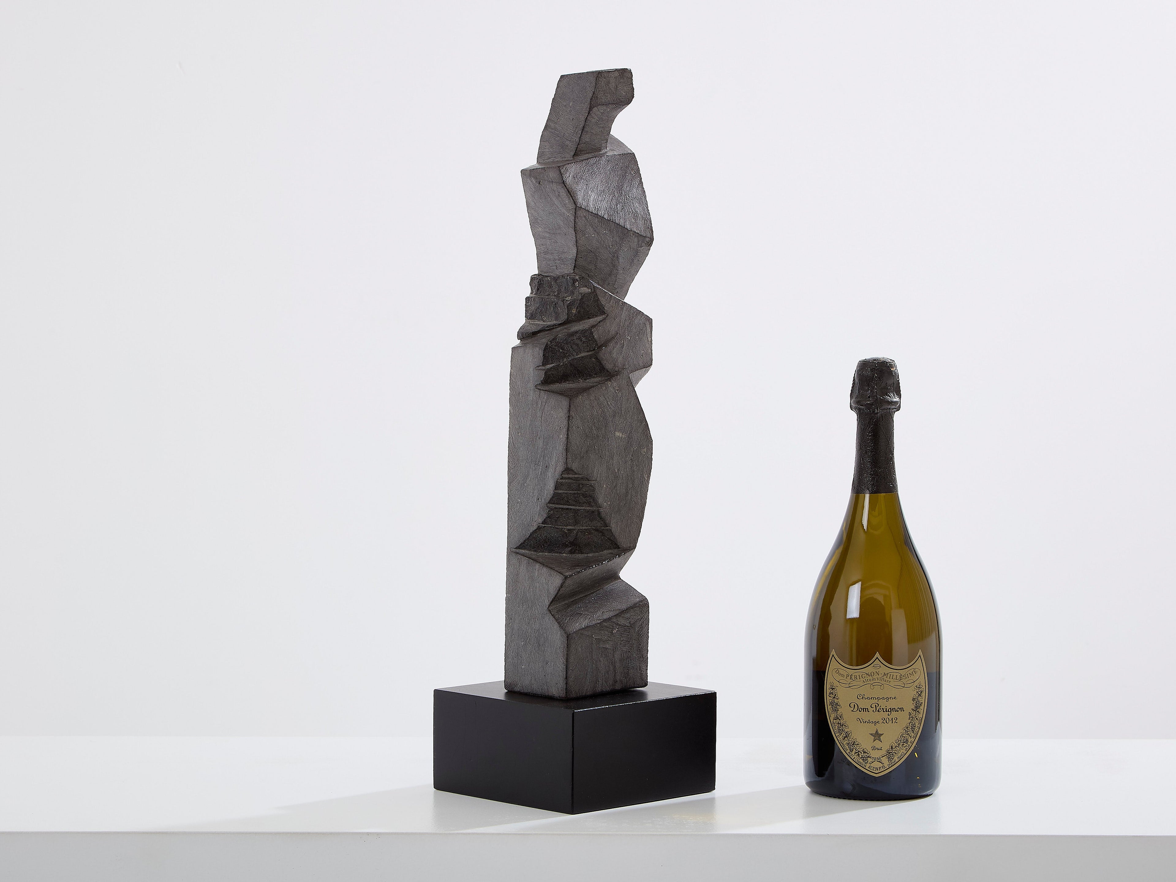 Sébastien Touret brutalist stone totem sculpture circa 2010