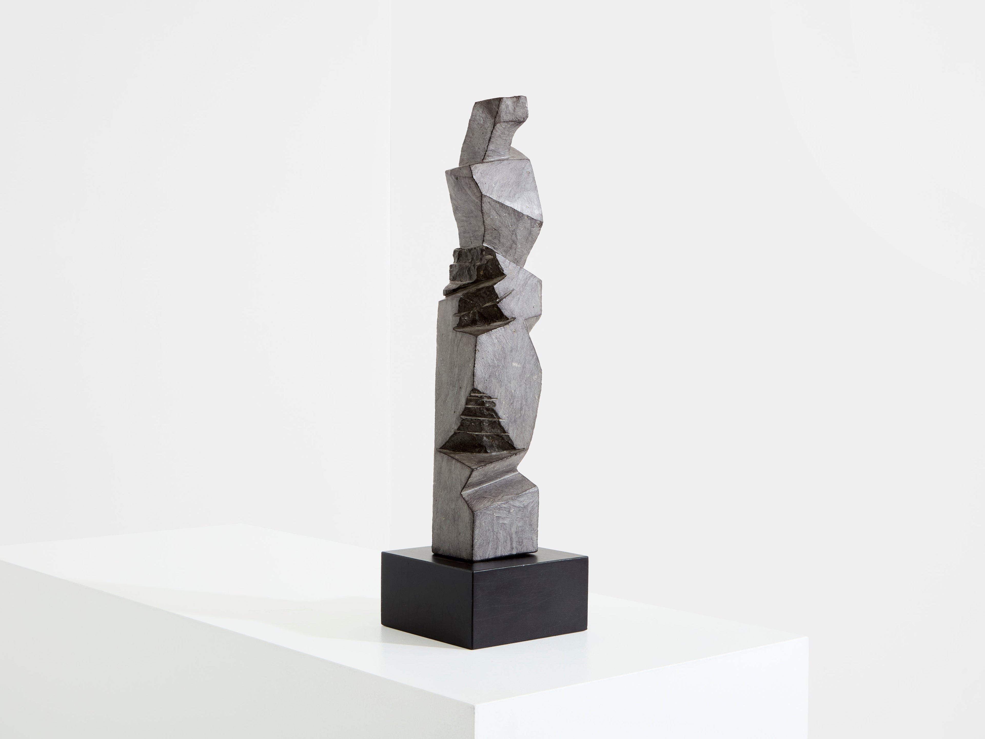 Sébastien Touret brutalist stone totem sculpture circa 2010