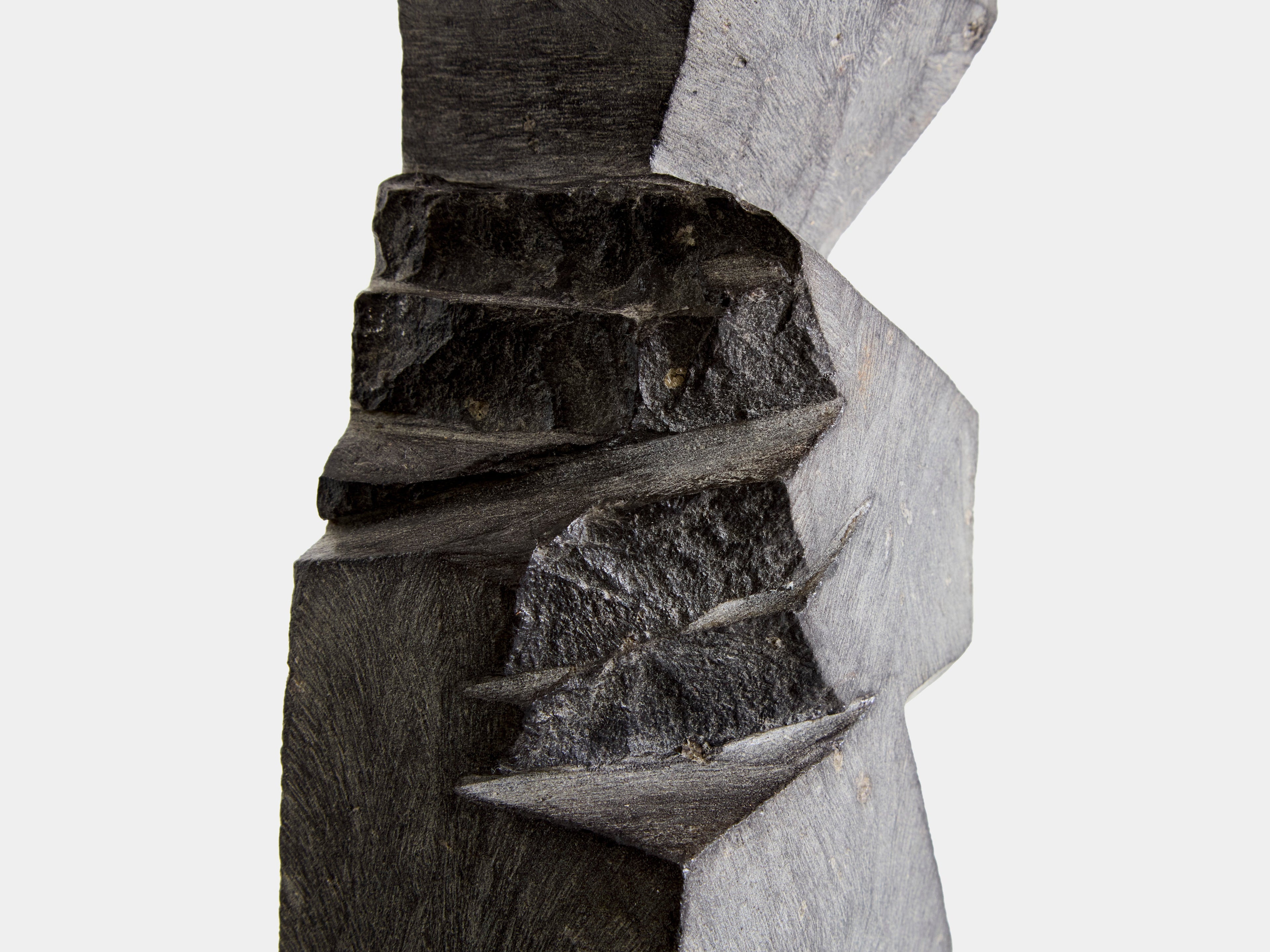 Sébastien Touret brutalist stone totem sculpture circa 2010