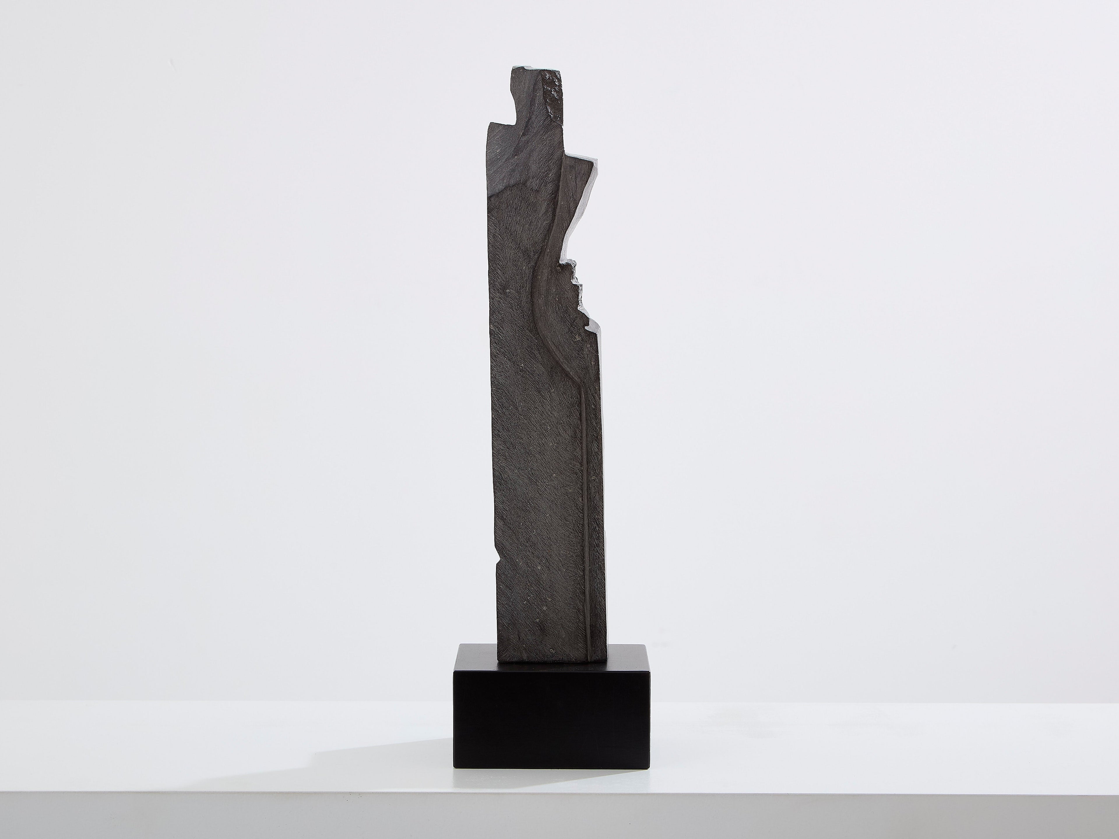 Sébastien Touret brutalist stone totem sculpture circa 2010
