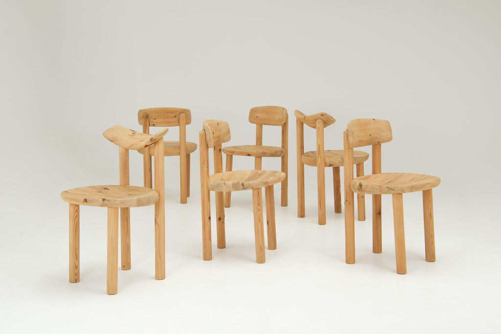 Rainer Daumiller Set of 6 dining chairs in pine
