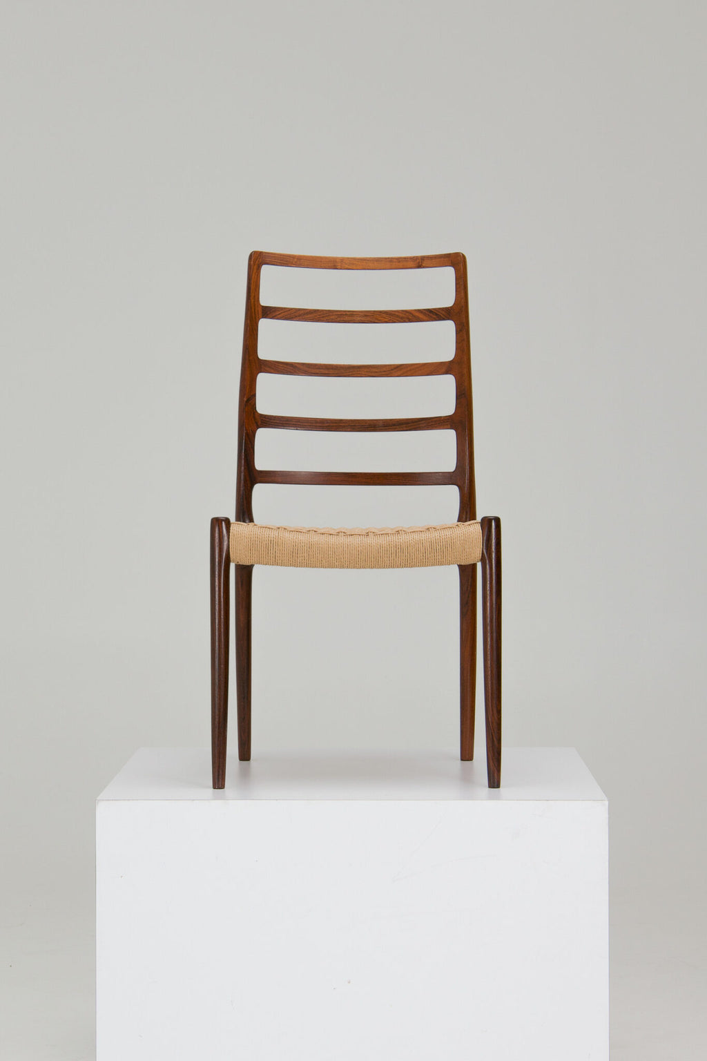 Niels O. Møller Set of 8 ‘Model no. 82’ Dining Chairs