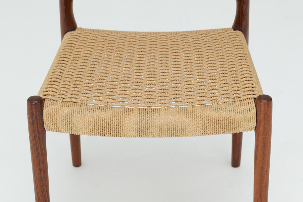 Niels O. Møller Set of 8 ‘Model no. 82’ Dining Chairs