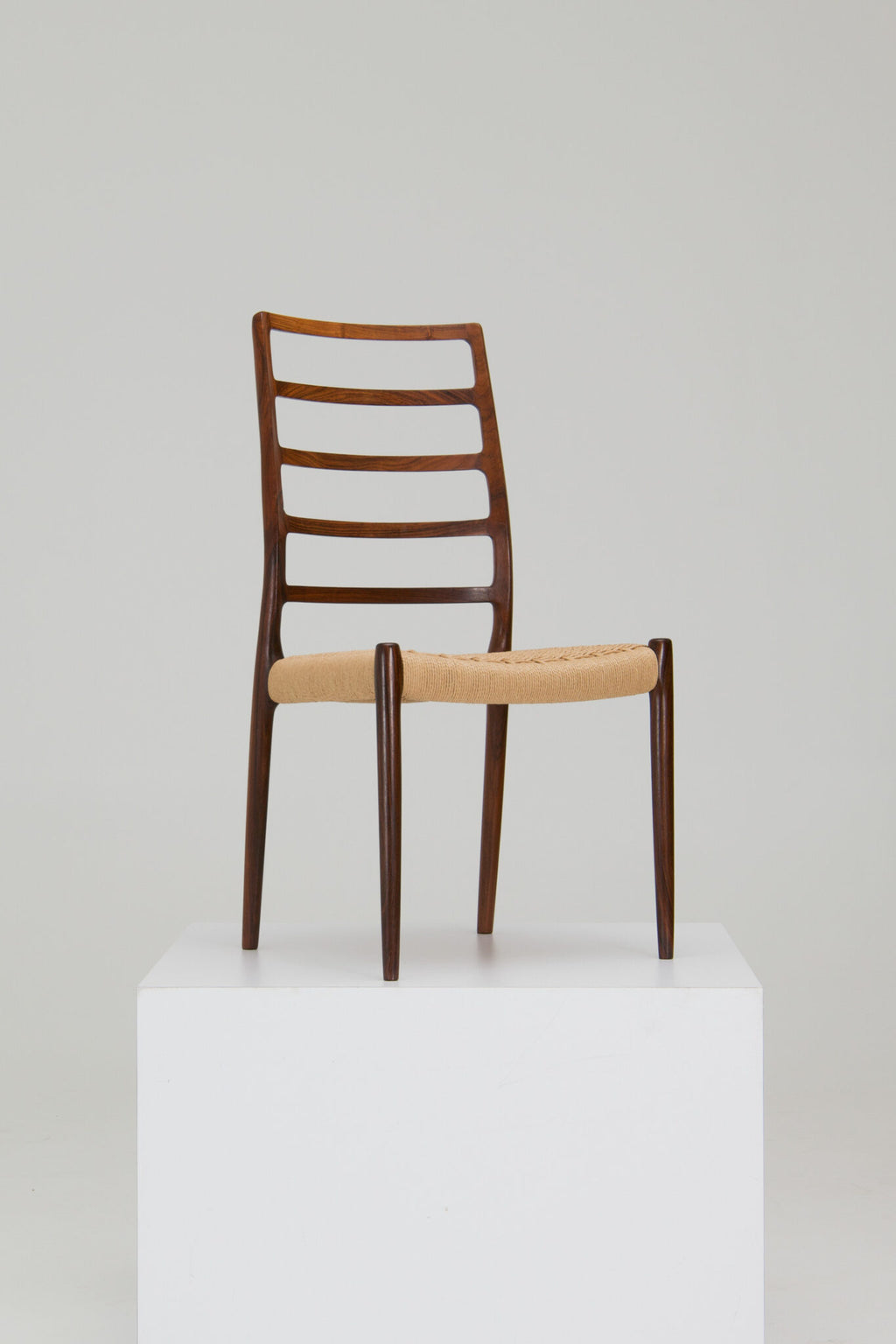 Niels O. Møller Set of 8 ‘Model no. 82’ Dining Chairs