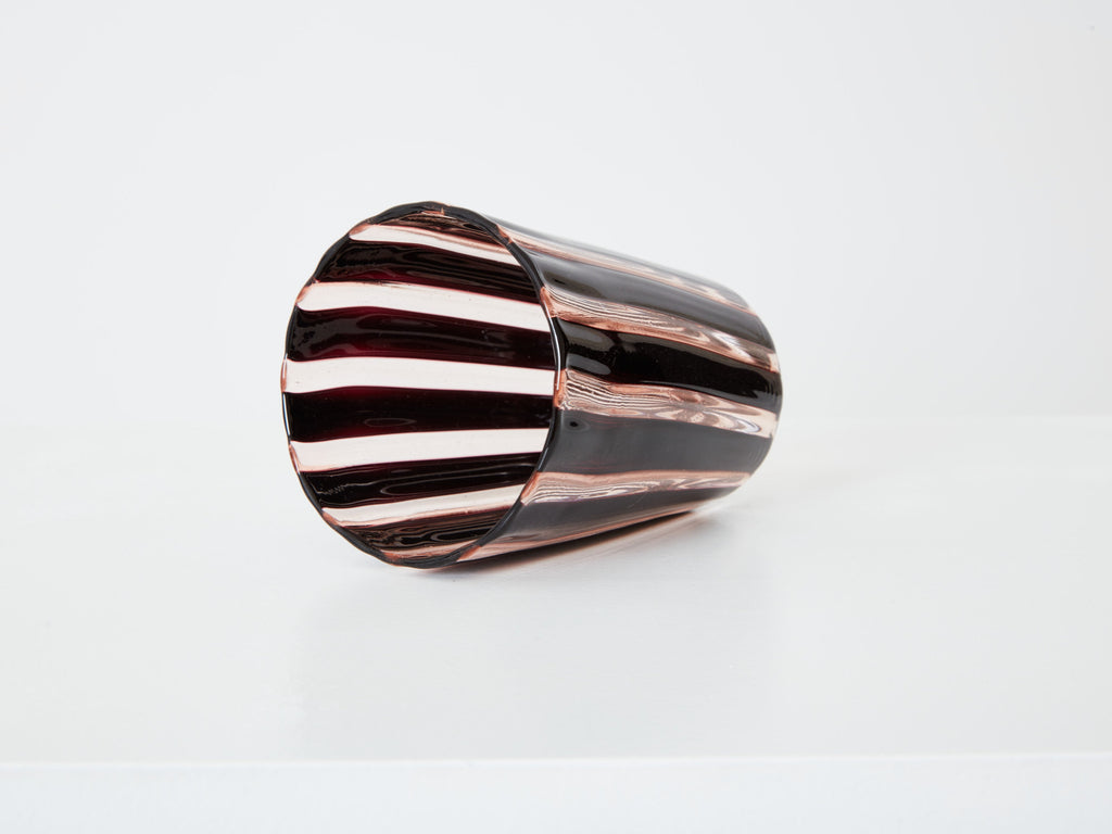 Set of 6 Italian Murano glass tumblers 1980s