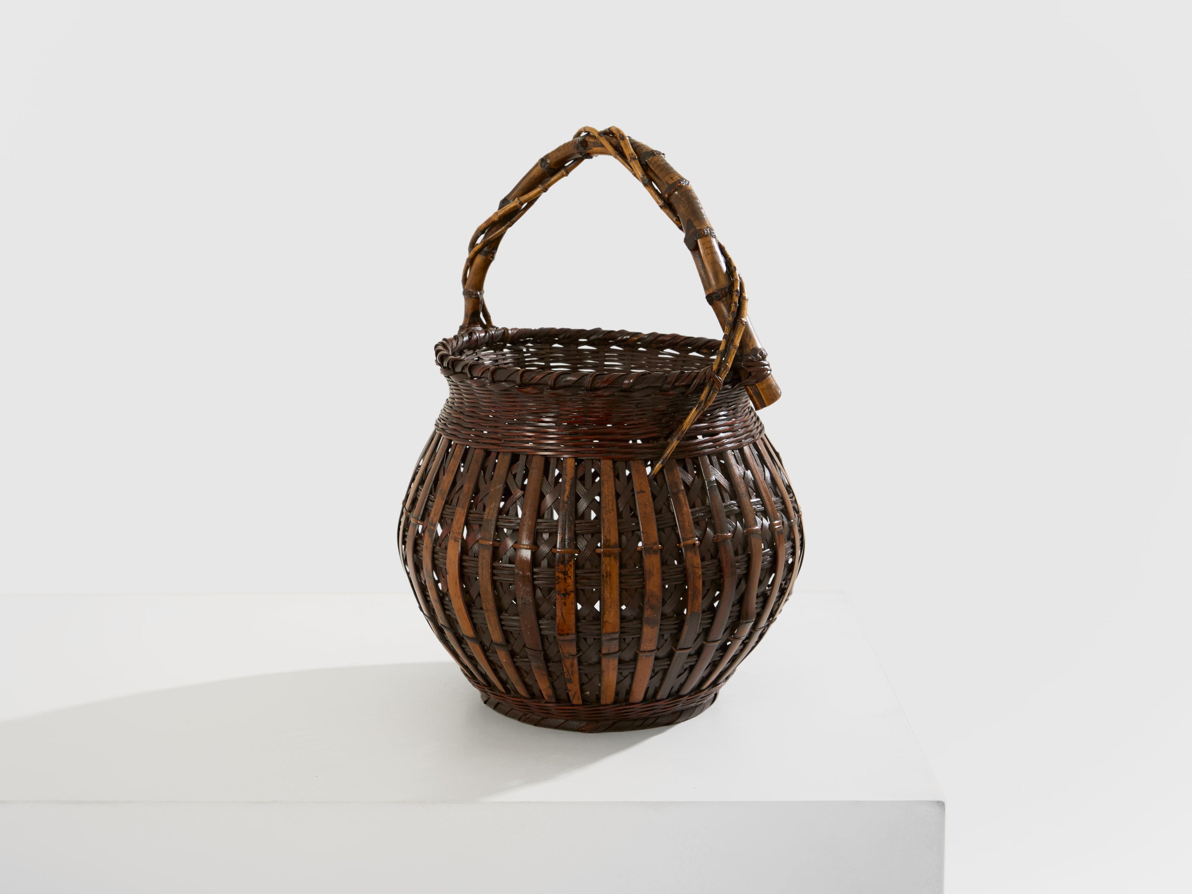 Set of Ikebana Bamboo Baskets Maeda Chikubōsai Meiji Period