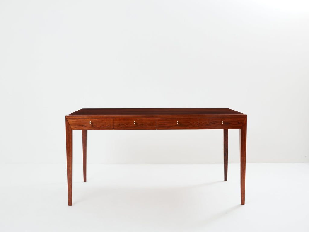 Severin Hansen Rosewood desk table for Haslev Denmark 1960
