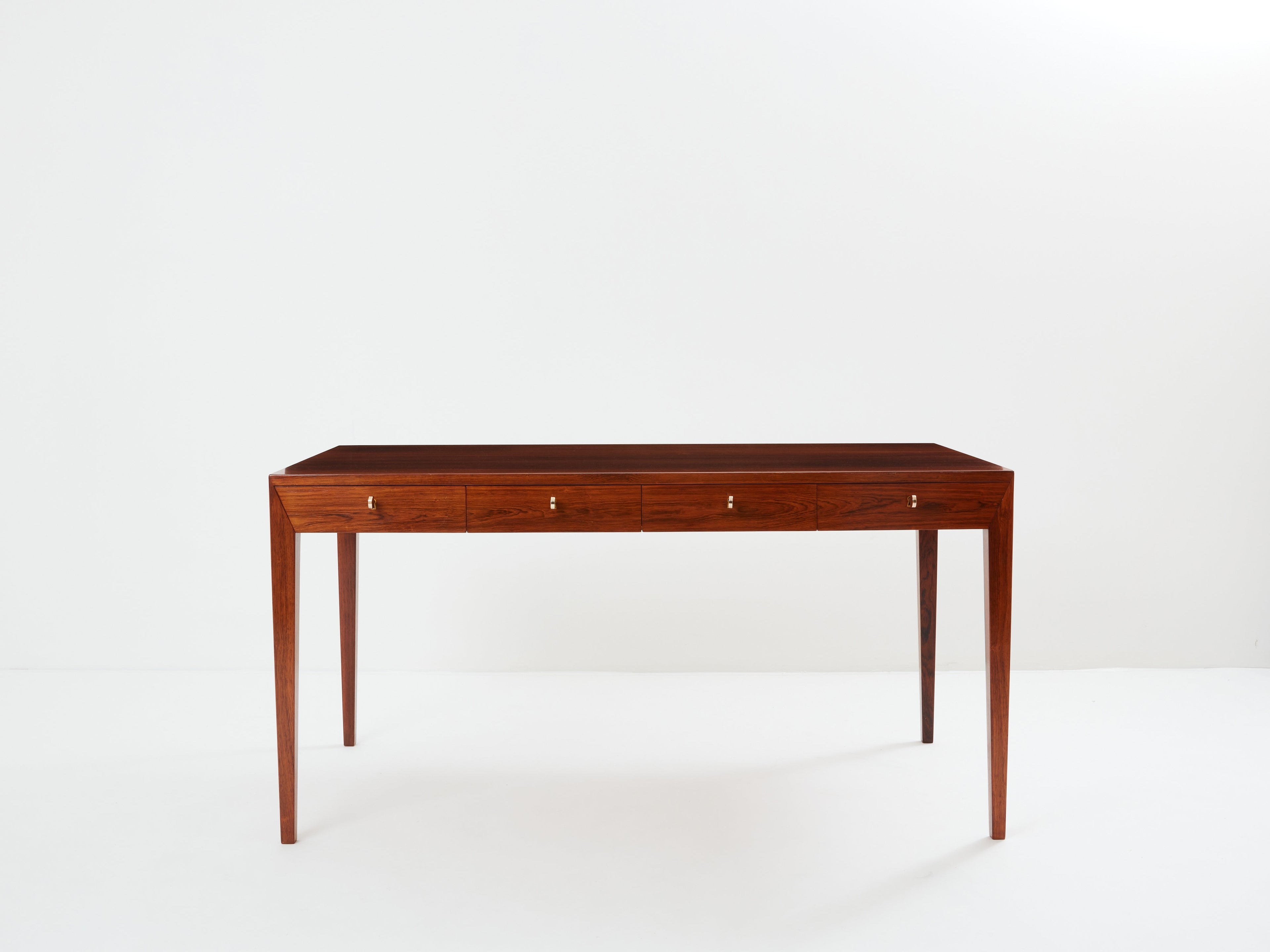 Severin Hansen Rosewood desk table for Haslev Denmark 1960
