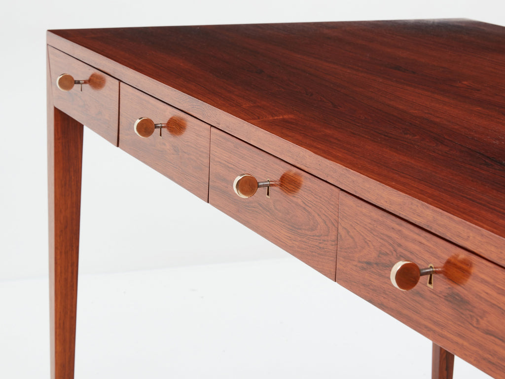 Severin Hansen Rosewood desk table for Haslev Denmark 1960