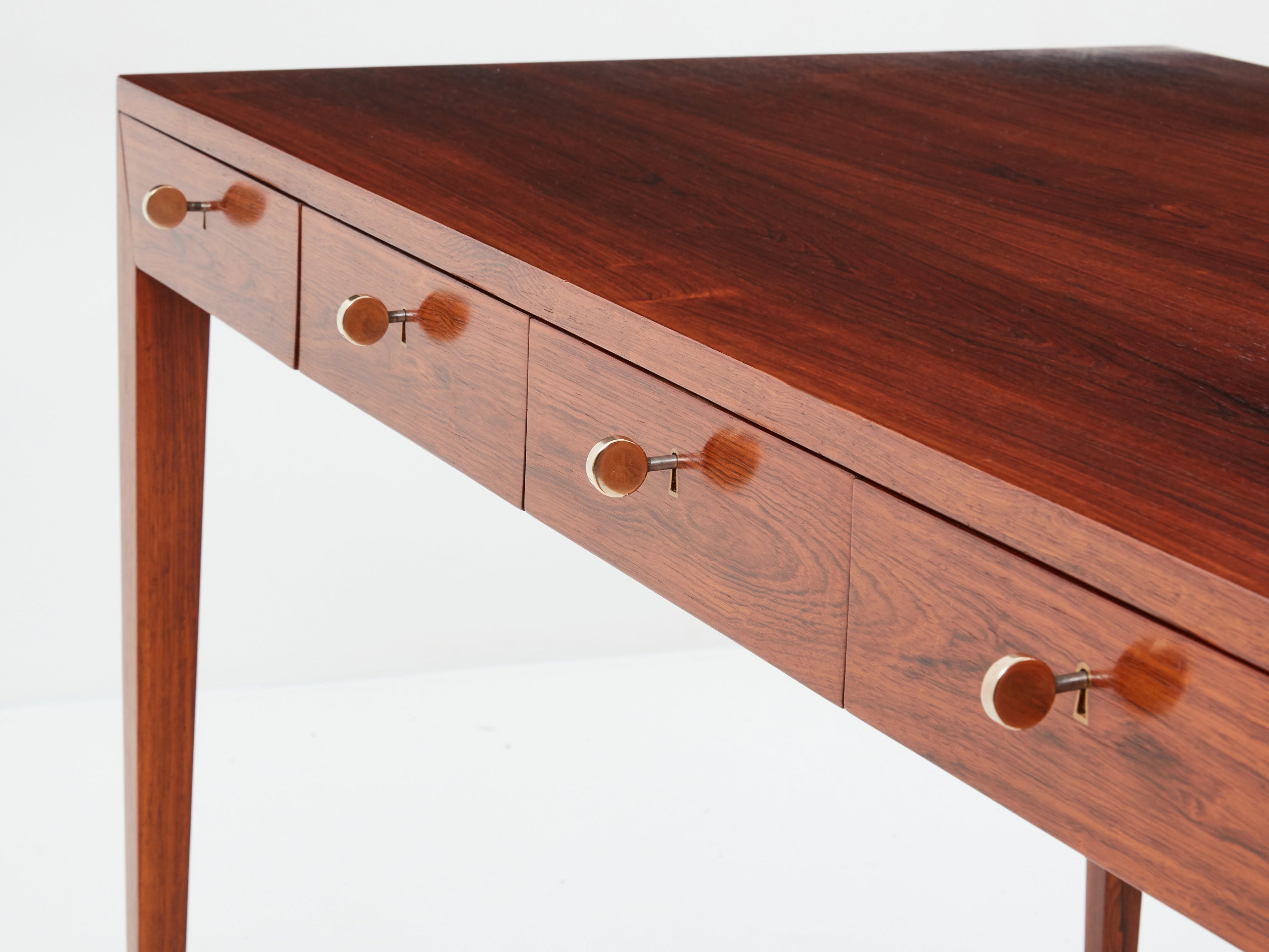 Severin Hansen Rosewood desk table for Haslev Denmark 1960