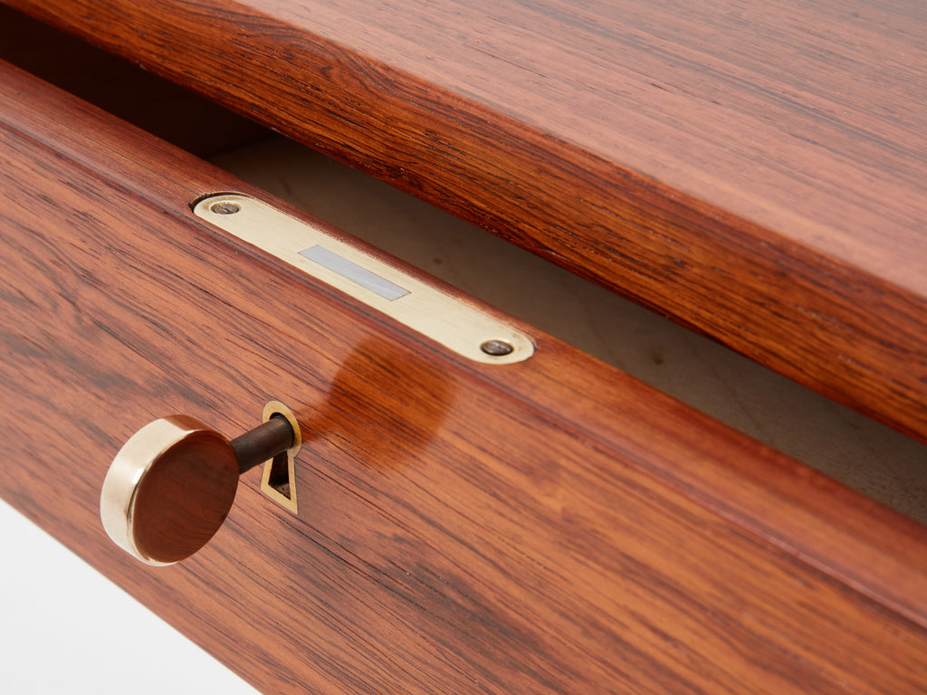 Severin Hansen Rosewood desk table for Haslev Denmark 1960