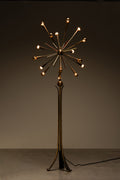 Rare 1950s Brass Sputnik Floor Lamp