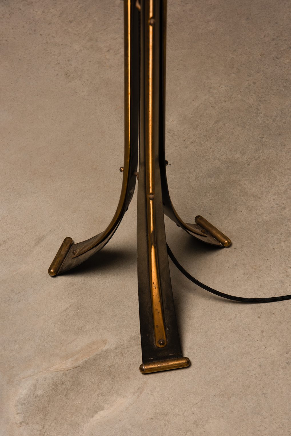 Rare 1950s Brass Sputnik Floor Lamp