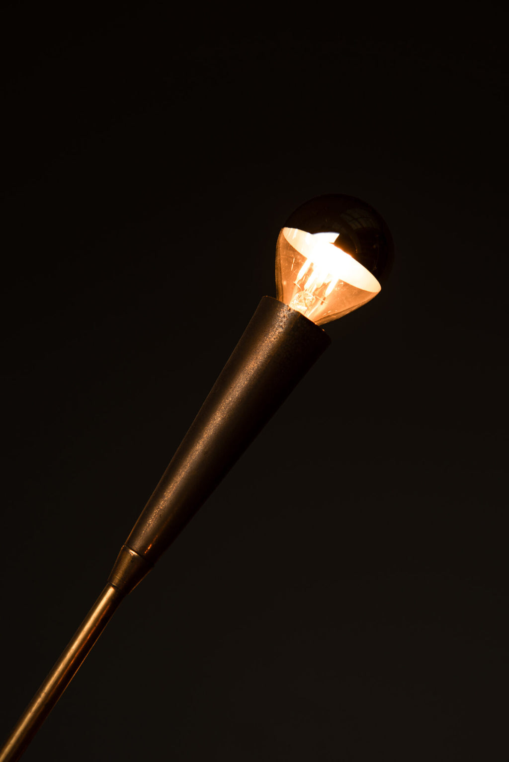 Rare 1950s Brass Sputnik Floor Lamp