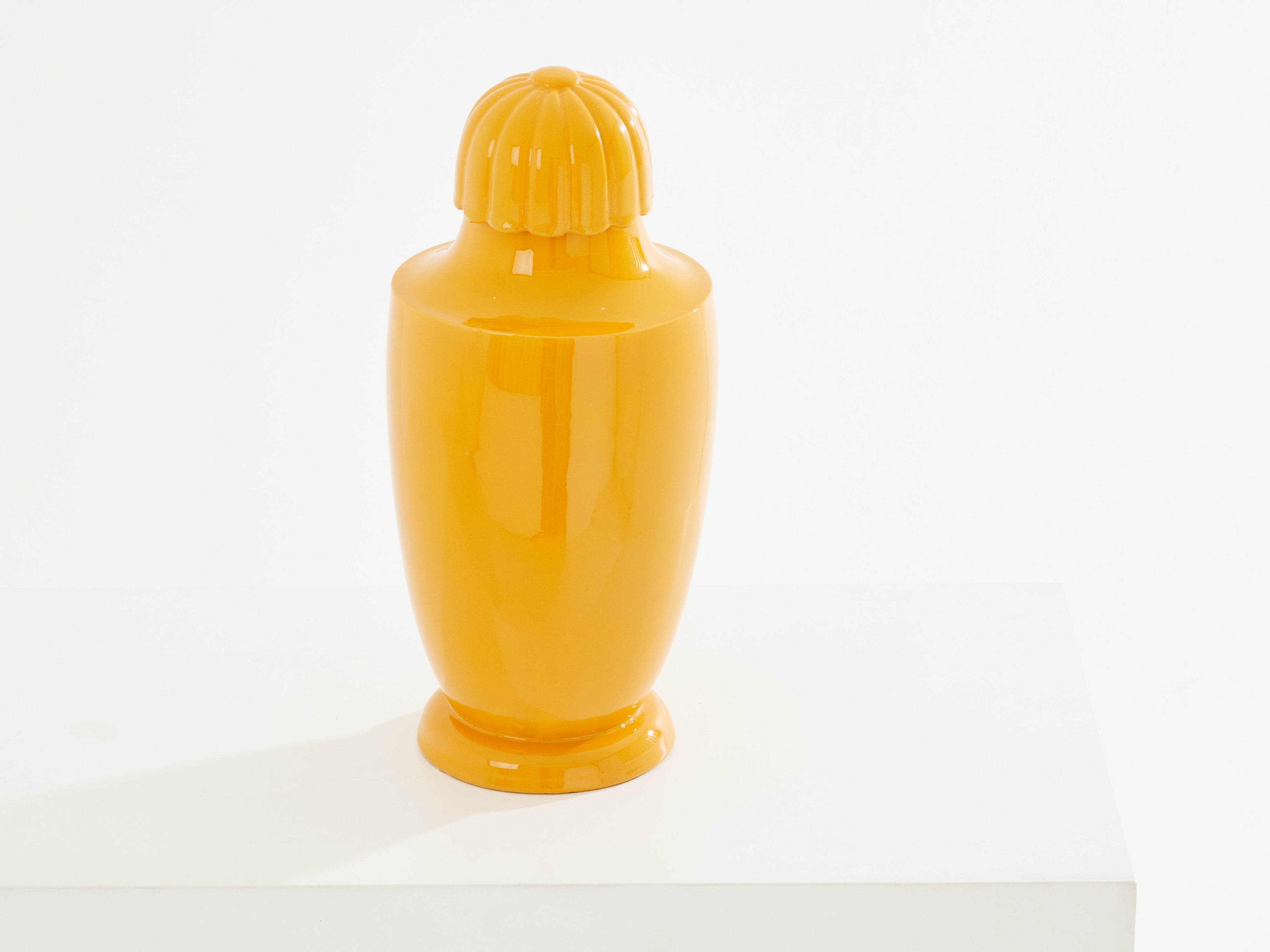 Süe & Mare Tobacco jar glazed earthenware circa 1920