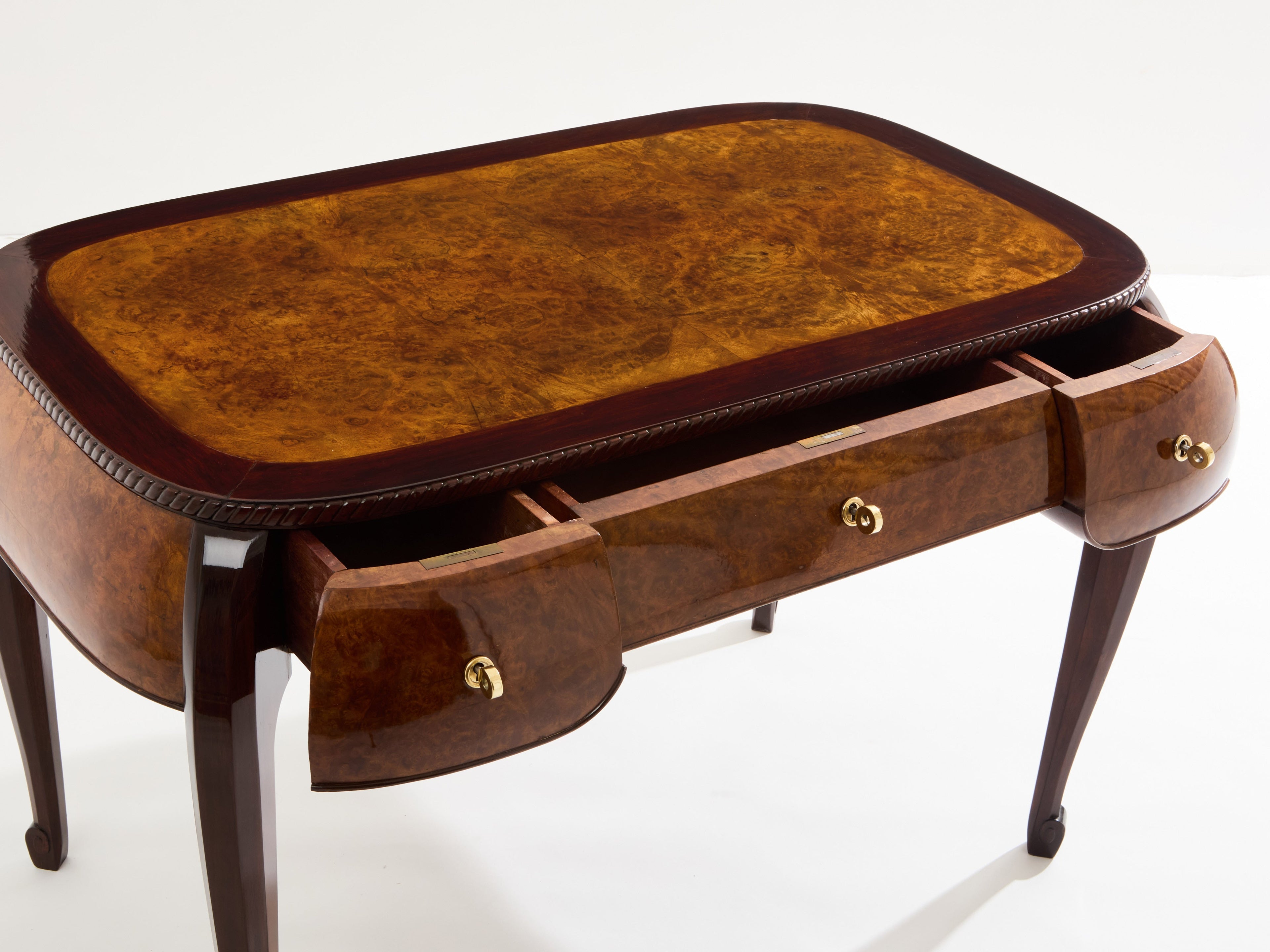 Süe & Mare rosewood and amboyna burl desk 1921