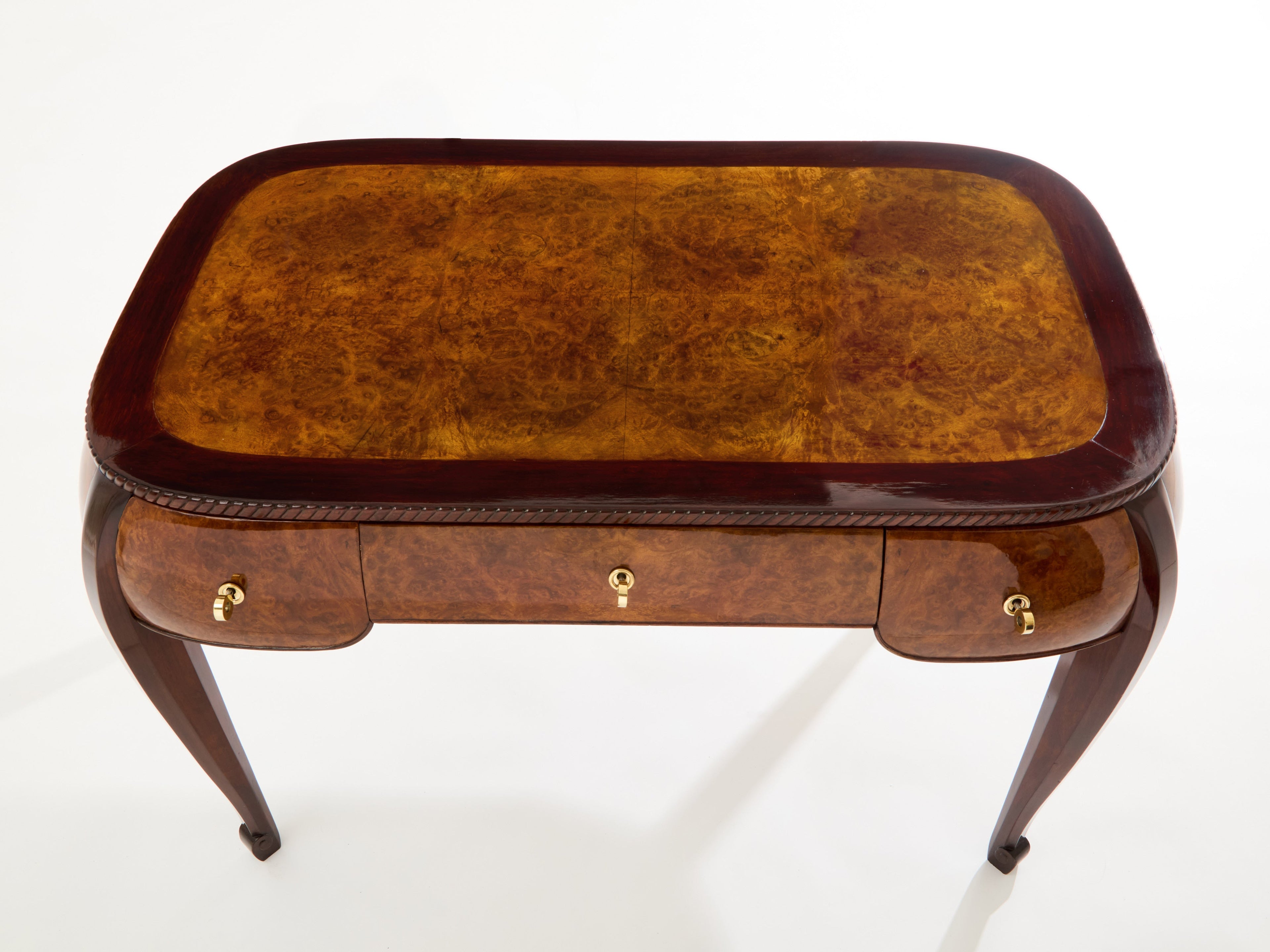 Süe & Mare rosewood and amboyna burl desk 1921
