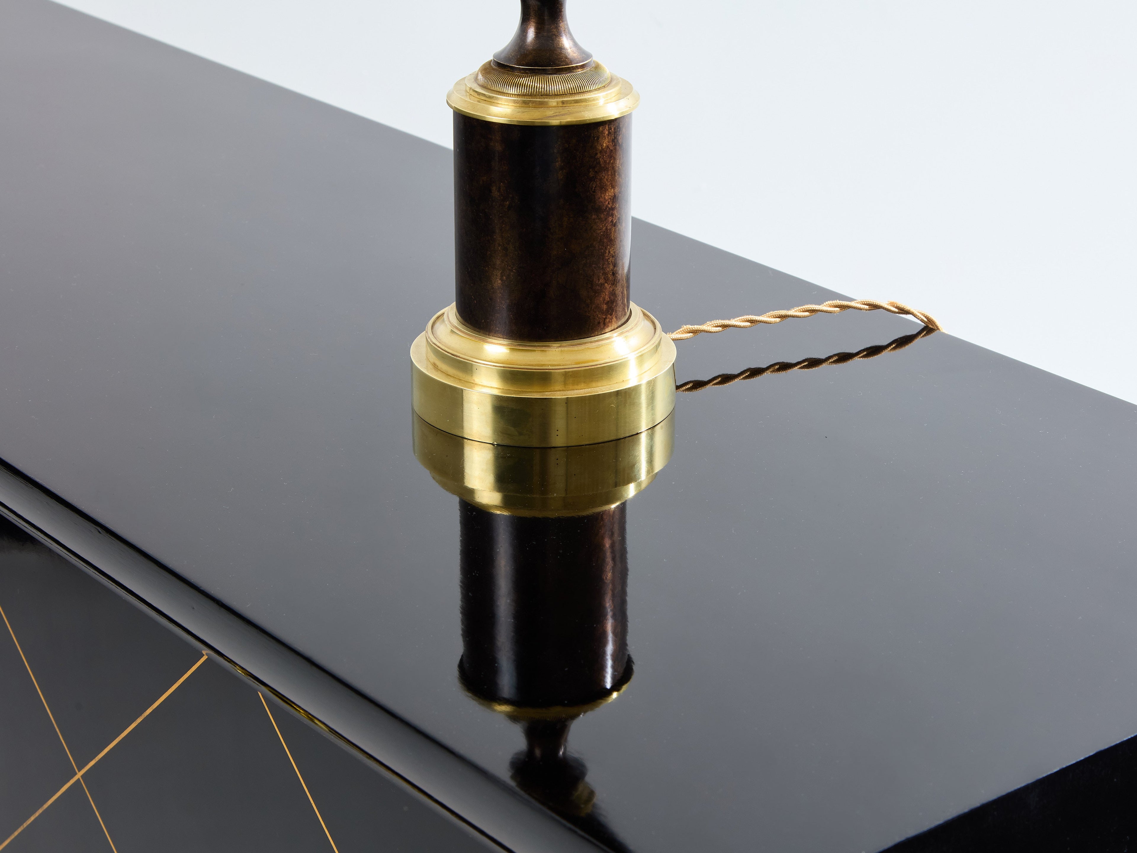 Suzanne Guiguichon ebonized sycamore brass gilt sideboard 1940