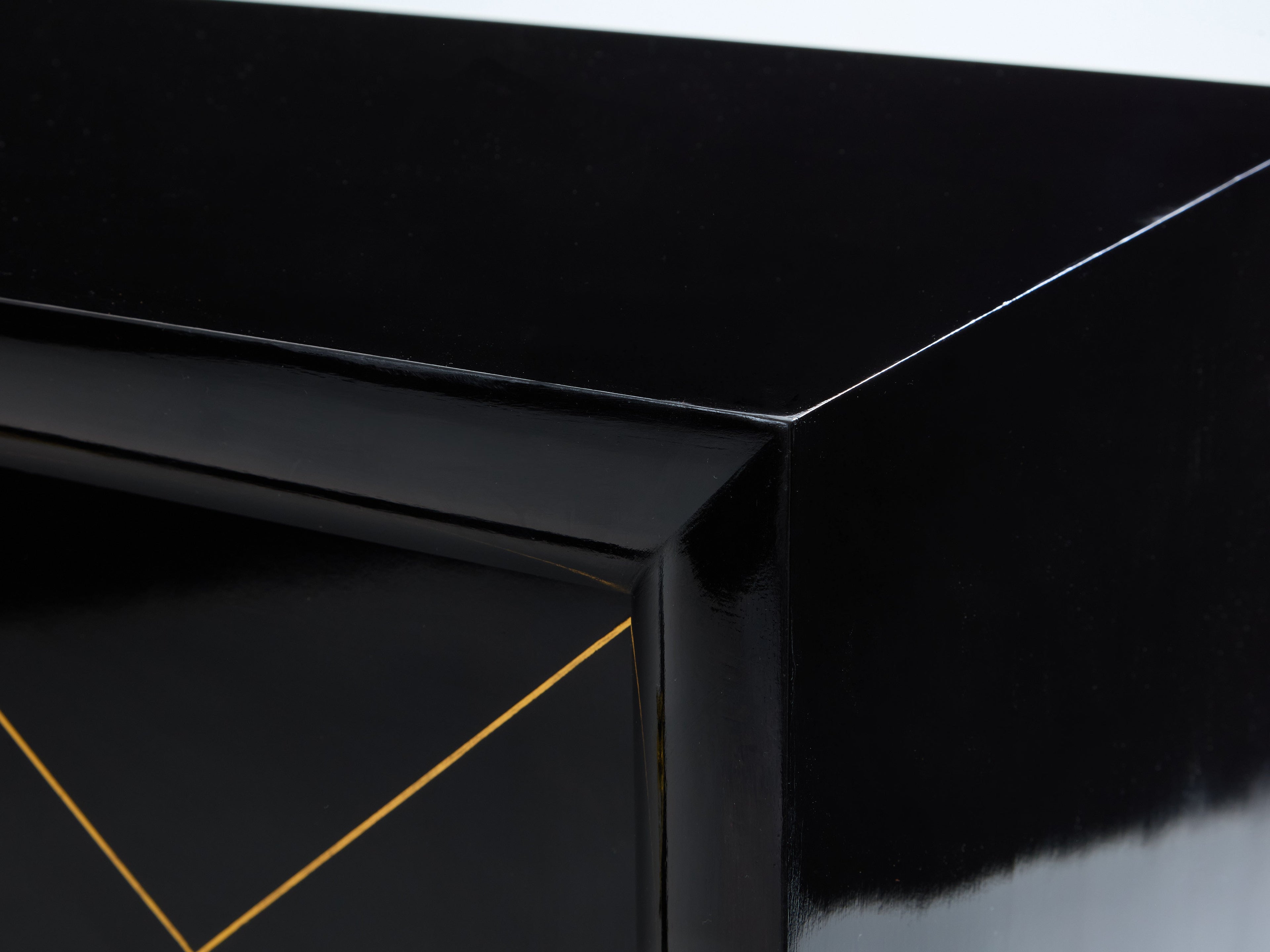Suzanne Guiguichon ebonized sycamore brass gilt sideboard 1940